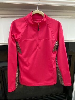 Browning Long-Sleeve Half-Zip Top with Camo Panels